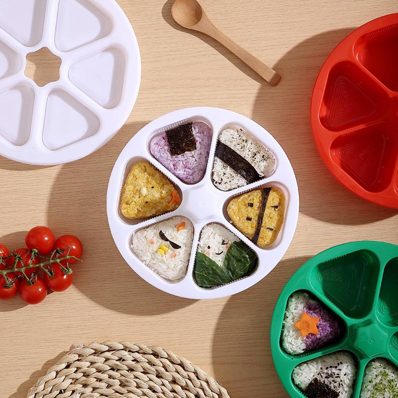 Sushi Making Kit - 6 In 1 Onigiri Mold Triangle