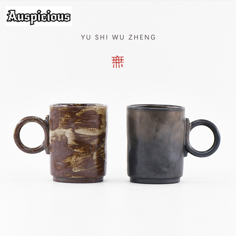 Japanese Pottery - 180ml Handmade Wabi-sabi Stoneware Mug Japanese