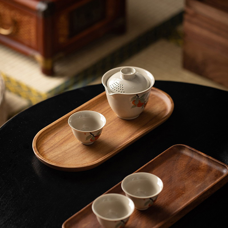 1pc Tableware Solid Wood Round - огляд і ціна Japanese Snacks