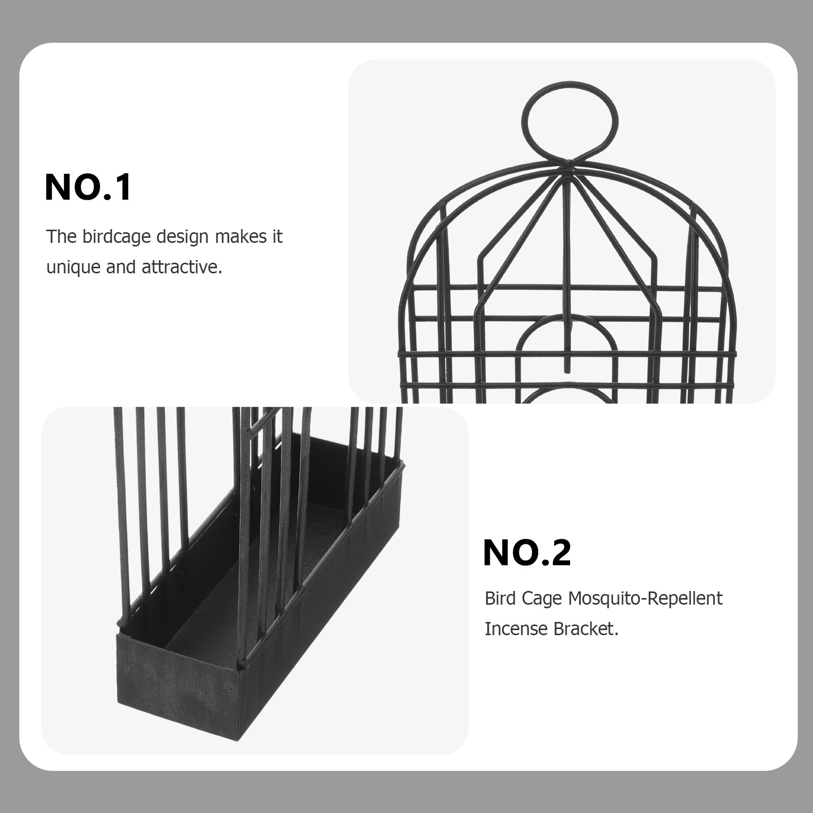 Black Retro Iron Birdcage Brac - огляд і ціна Incense Holder