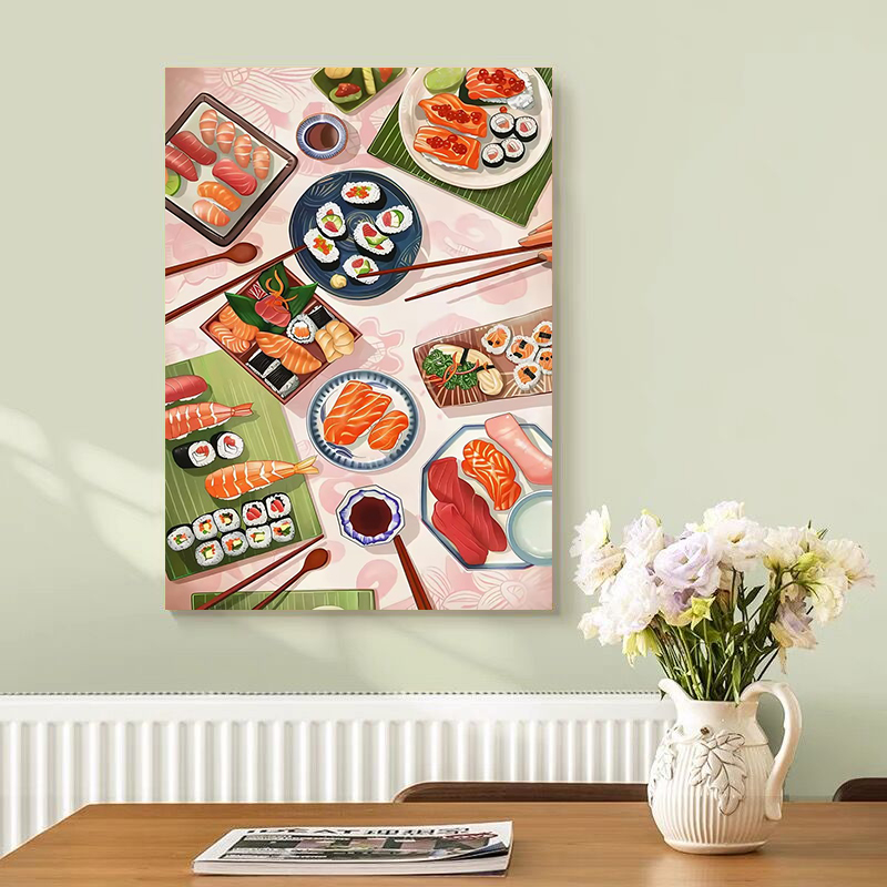 Sushi Salmon Poster Prints Kit - огляд і ціна Japanese Restaurant Lifestyle