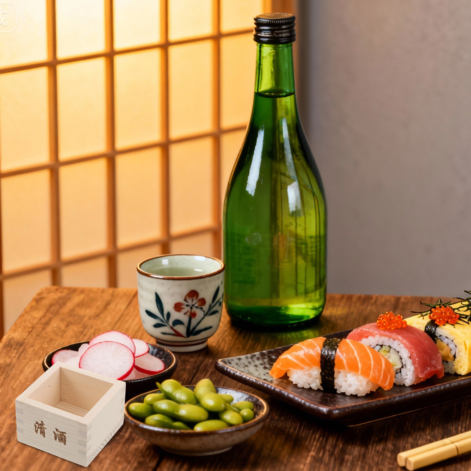 2Pcs Wooden Sake Masu Box Trad - огляд і ціна Japanese Restaurant Lifestyle